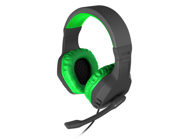 Genesis Argon 200 Gamer mikrofonos sztereo fejhallgató zöld