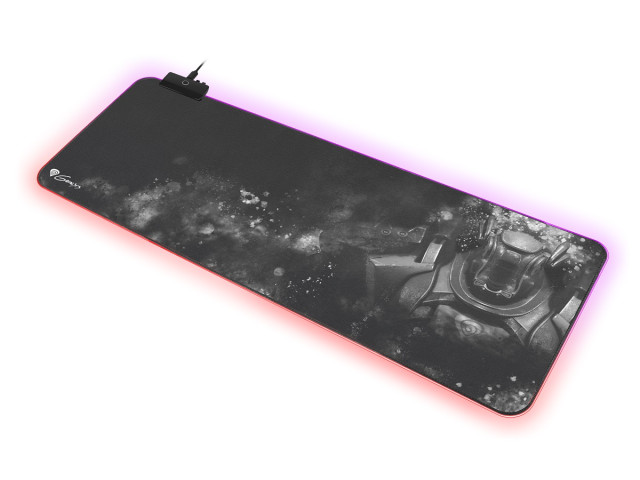 Genesis Boron 500 "XXL" - fekete-szürke - RGB Gaming Egérpad