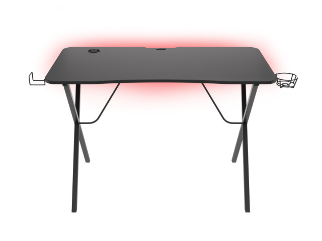 Genesis Holm 200 Gamer asztal RGB világítással - Fekete