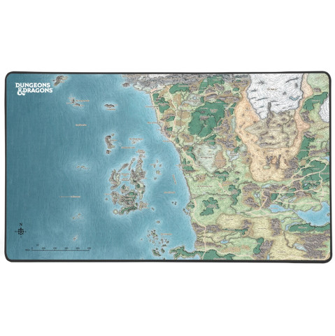 Konix - DUNGEONS & DRAGONS XXL Gamer Egérpad - Faerun térképe