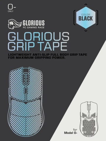 Glorious Grip Tape for Model O- Mouse - Markolat szalag - Fekete