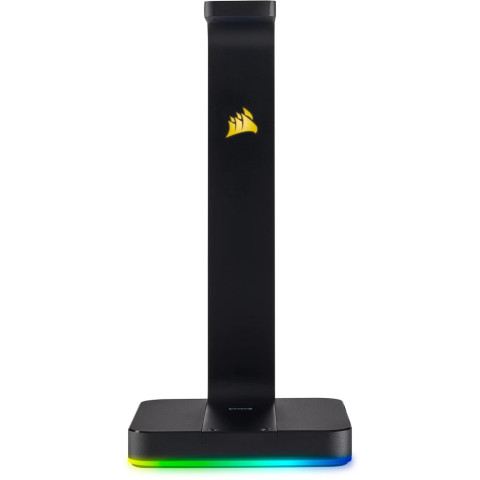CORSAIR ST100 RGB Premium Fejhallgató Állvány, 7.1 beépített hangkártyával