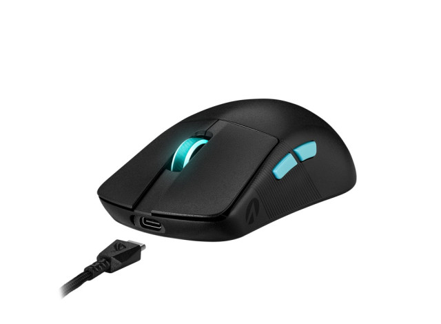 ASUS ROG Harpe Ace Aim Lab Edition P713 vezetéknélküli Gamer egér - Fekete