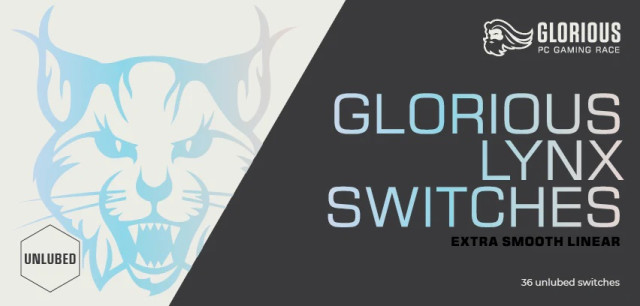 Glorious Race Lynx Switch (36db) Unlubed - billentyűkapcsoló szett