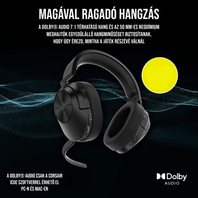 Corsair HS55 Vezeték Nélküli Gamer Headset