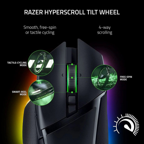 Razer Basilisk V3 Pro Vezeték Nélküli Gaming Egér - Fekete