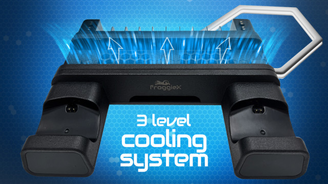 Froggiex Cooling charging stand & storage for PS4 - Konzol hűtő +Töltőállomás +Játék tartó - Fekete