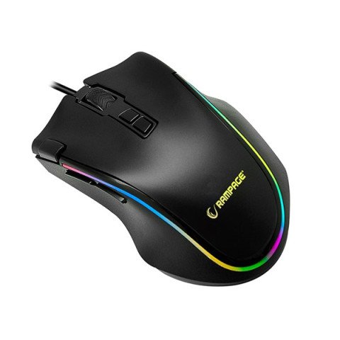 Rampage SMX-G72 GREEDY RGB Vezetékes Gaming Egér - Fekete