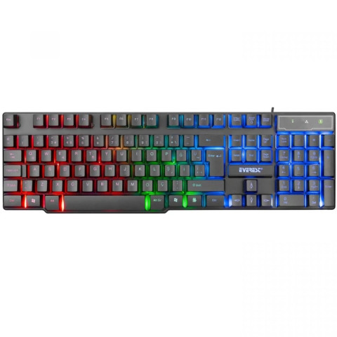 Everest KB-188 Borealis Rainbow Gamer Billentyűzet - Magyar kiosztás