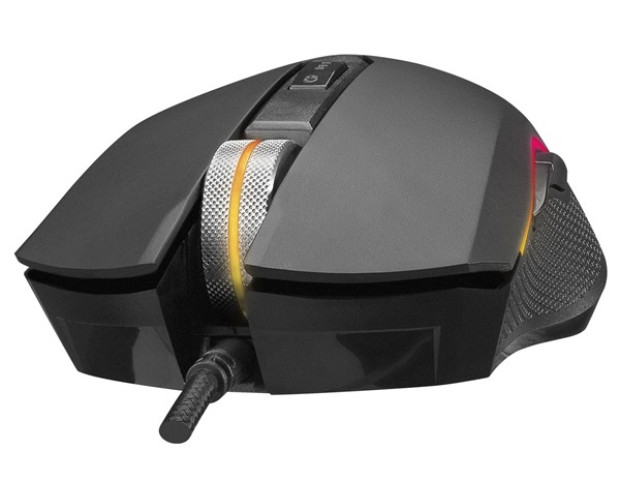 Everest SM-F09 TITANIO fekete RGB Gamer Egér
