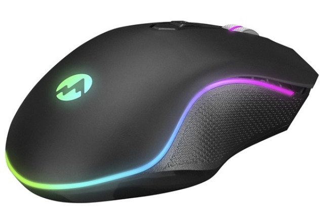 Everest SM-F09 TITANIO fekete RGB Gamer Egér