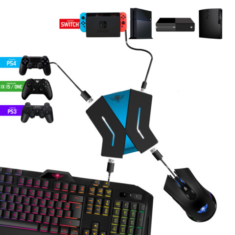 Spirit of Gamer egér/billentyűzet adapter konzolokhoz