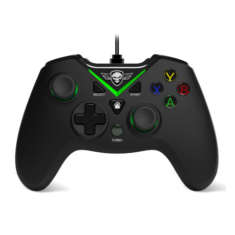 Spirit of Gamer PGX Vezetékes Xbox gamepad - Fekete-zöld