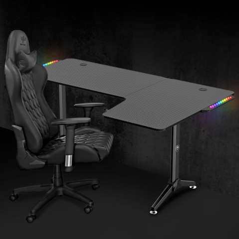 Spirit of Gamer Headquarter 600 RIGHT RGB Gamer asztal