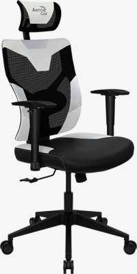 AEROCOOL Guardian Ergonomikus Gaming Szék - Fehér - 2 év garancia