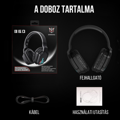 Onikuma B60 Vezeték Nélküli Gamer Headset