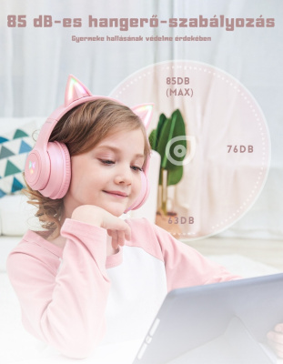 Onikuma B90 Vezeték Nélküli Gamer Headset - Cicafüles