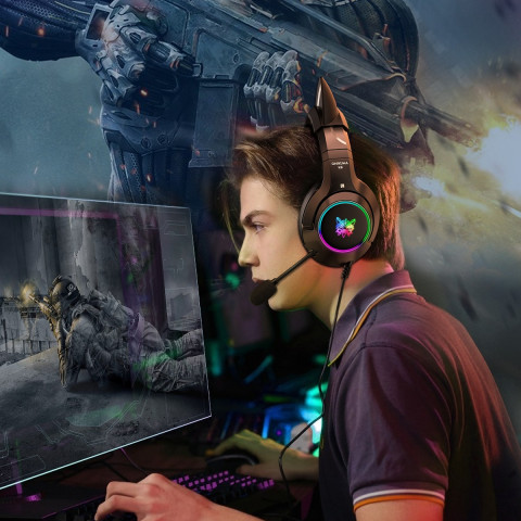 Onikuma K9 Cicafüles Gamer Headset