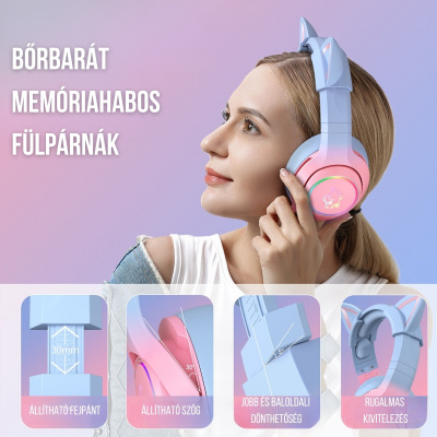 Onikuma K9 Cicafüles Gamer Headset