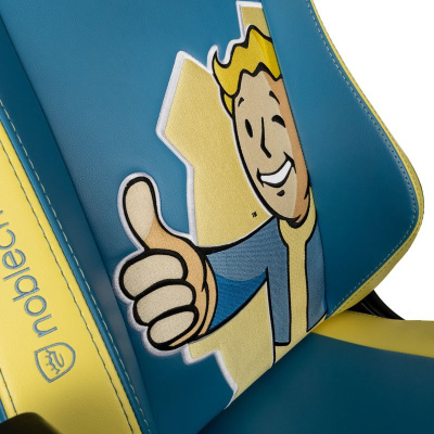 Noblechairs Gaming Szék - HERO Fallout Vault Tec Kiadás - PU Bőr - Kék - 2 év garancia