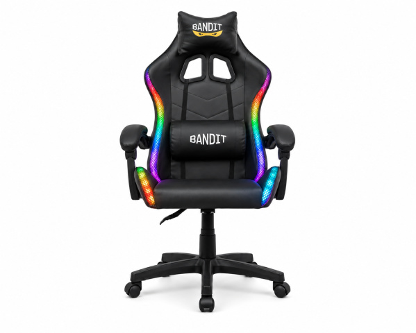 BANDIT Lumina RGB Gamer szék - fekete
