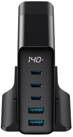 Havit UCLE004 Mobile series GaN 140W - Utazó töltő EU - Fekete