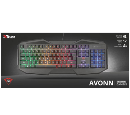 Trust GXT 830-RW Avonn Gaming Keyboard (HU)