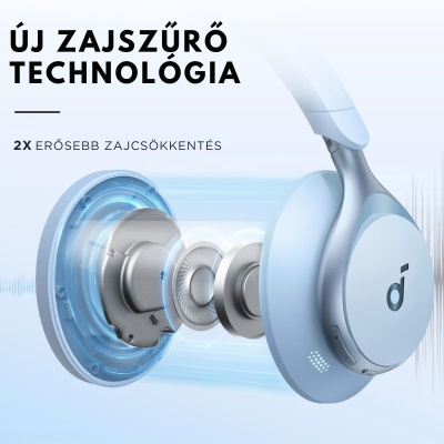 Anker Soundcore Space One Vezeték Nélküli Fejhallgató - Kék