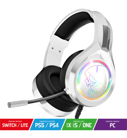 Spirit of Gamer PRO-H8 Gamer Headset - fehér