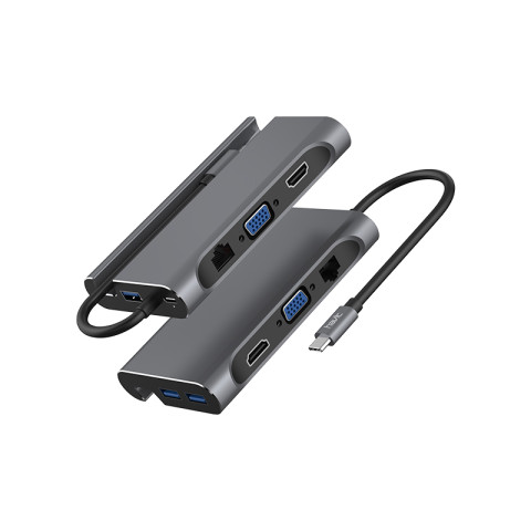 Havit HB4001 USB-Type C Hub telefontartóval