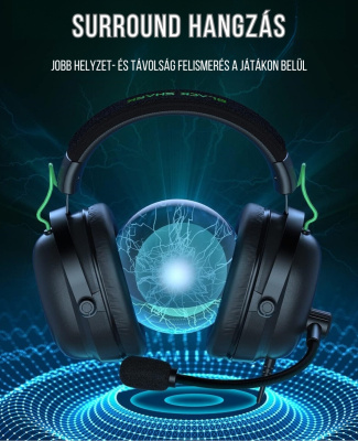 BlackShark BS-X6 LED Gamer Fejhallgató