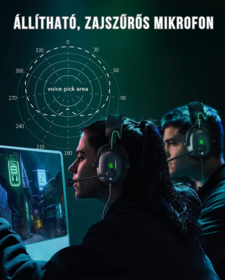 BlackShark BS-X6 LED Gamer Fejhallgató