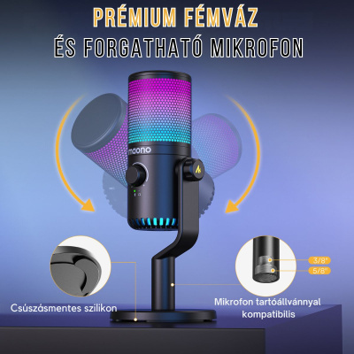 MAONO DM30 RGB USB Streamer/Gamer Mikrofon