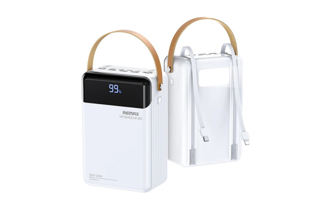 Remax Lesu II Series RPP-566 Kültéri Powerbank 80000mAh - Fehér