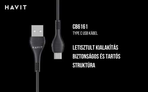 Havit CB6161 USB-Type-C kábel - 1M