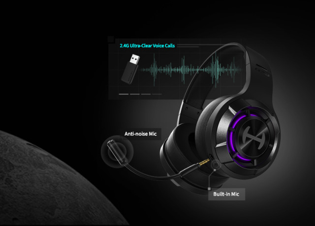 Edifier HECATE G30S Gamer vezeték nélküli Headset - szürke