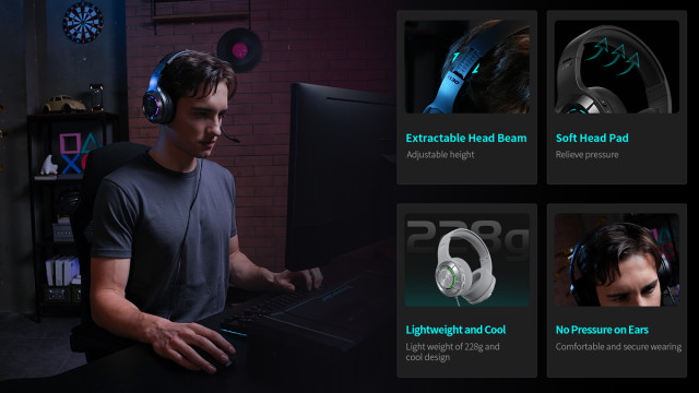 Edifier HECATE G30II 7.1 Gamer Headset - fekete