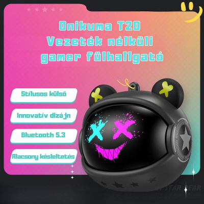 Onikuma T20 Vezeték nélküli Gamer Fülhallgató