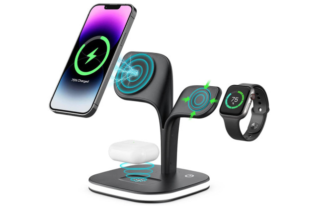 Boost 5 az 1-ben Vezeték nélküli MagSafe töltőállomás - fehér + fekete