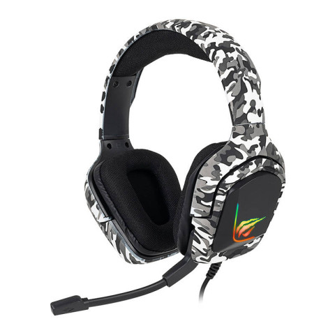 Havit H653d RGB Gamer Fejhallgató - Terepszínű fehér