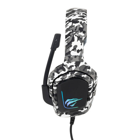 Havit H653d RGB Gamer Fejhallgató - Terepszínű fehér