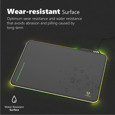 Vertux FLUXPAD RGB Gamer Egérpad - M