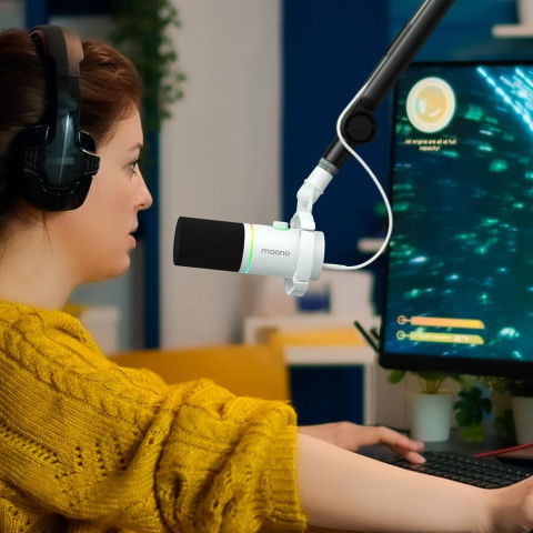 MAONO PD200X USB Dynamic Streamer/Podcast Mikrofon RGB