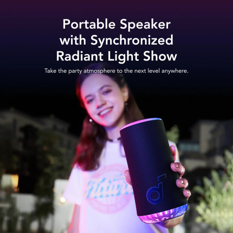 Anker Soundcore Glow Hordozható Bluetooth Hangszóró - Fekete
