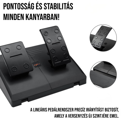 PXN-V3 PRO - Gamer Kormány Szett(PC / PS3 / PS4 / Xbox One / Switch)