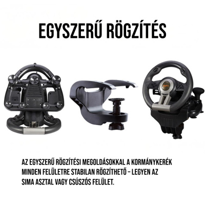 PXN-V3 PRO - Gamer Kormány Szett(PC / PS3 / PS4 / Xbox One / Switch)
