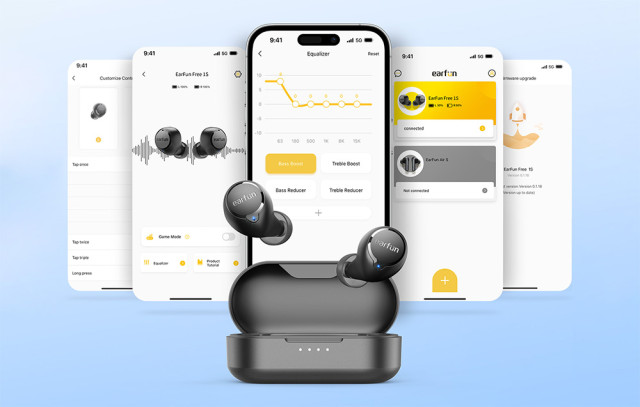 Earfun Free1S Vezeték Nélküli TWS Fülhallgató