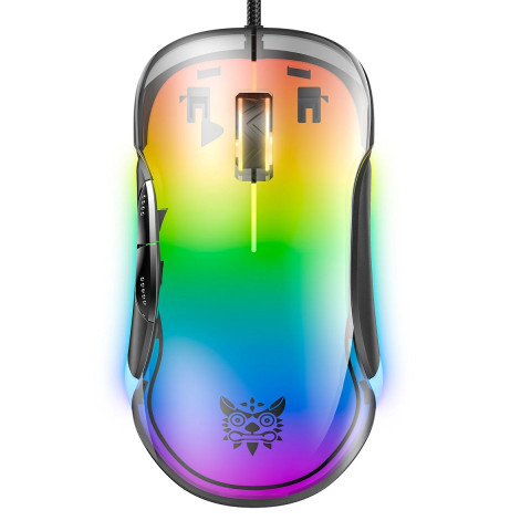 Onikuma CW925 RGB Átlátszó Gamer Egér