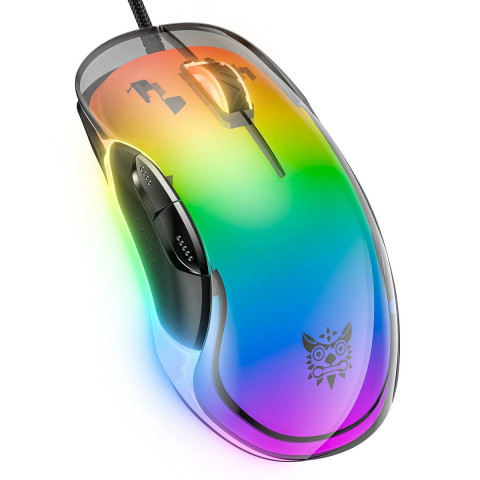 Onikuma CW925 RGB Átlátszó Gamer Egér