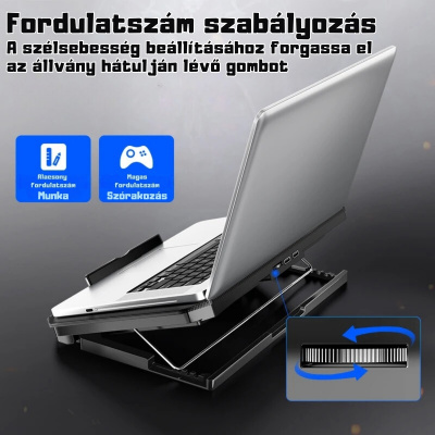 MCHOSE Laptop hűtőpad Q100 Ezüst